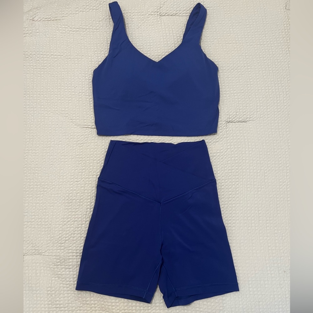 Aerie Offline Blue Matching Workout Set